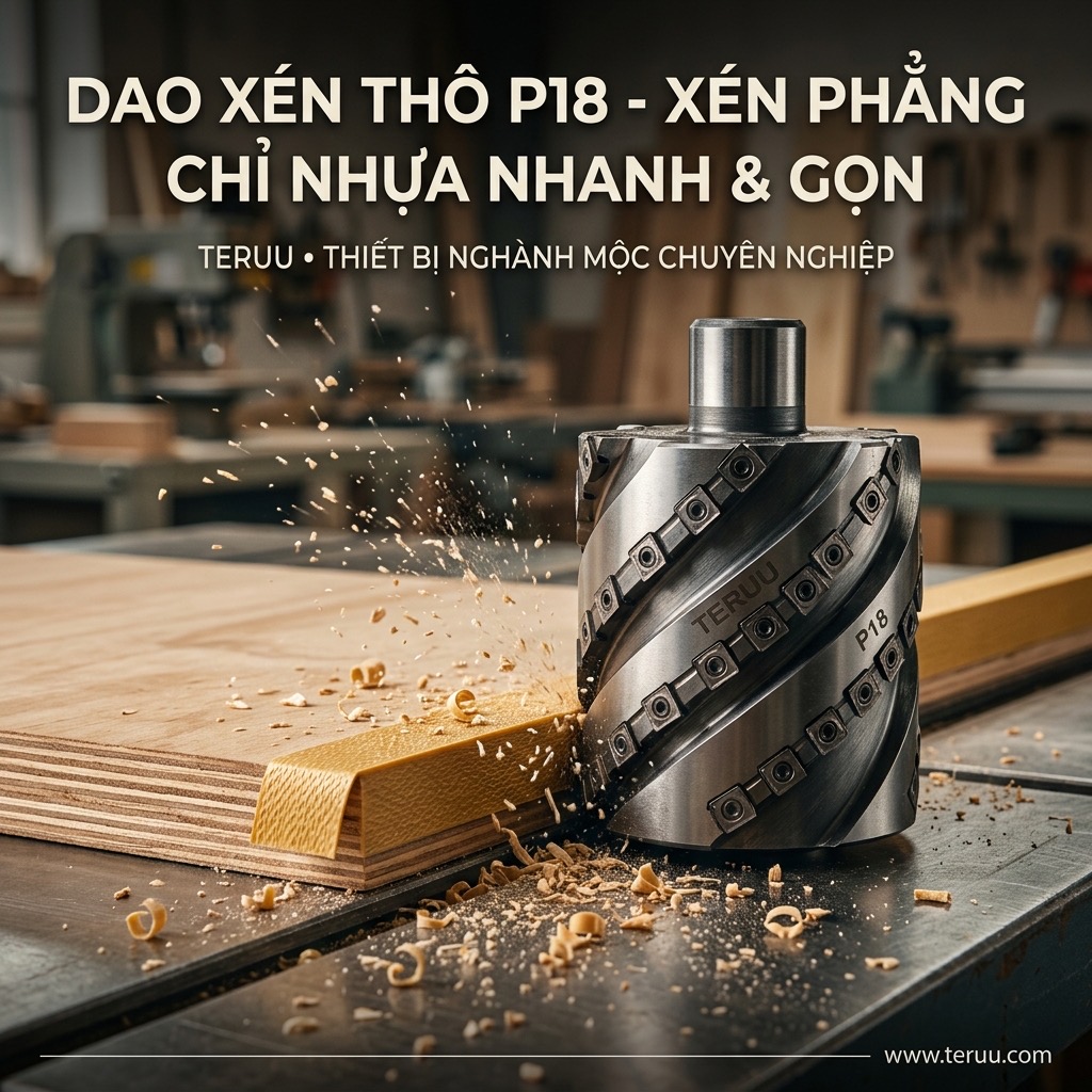 P18 Dao xén thô & bo góc R2 máy dán cạnh