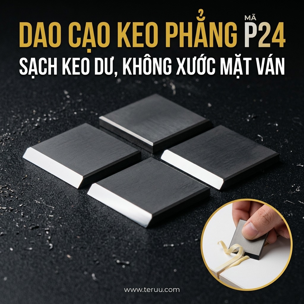 P24 Dao cạo keo phẳng máy dán cạnh
