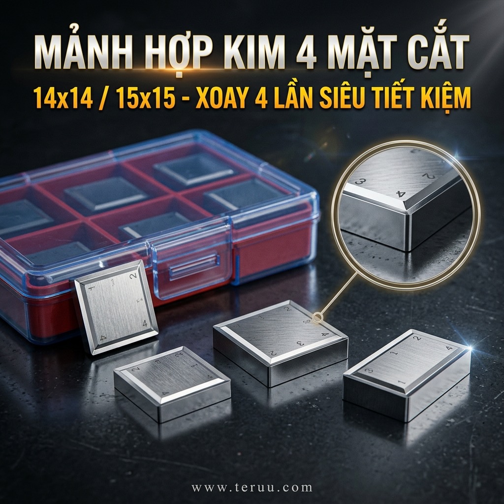P36 Mảnh hợp kim 4 mặt cắt 14×14 / 15×15 / 30×12